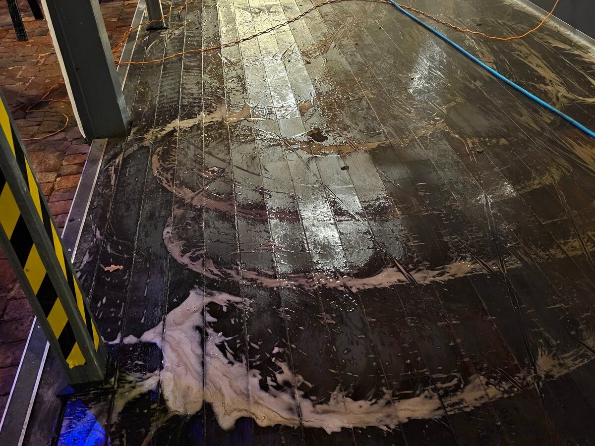 Industrial floor restoration project in Western Australia